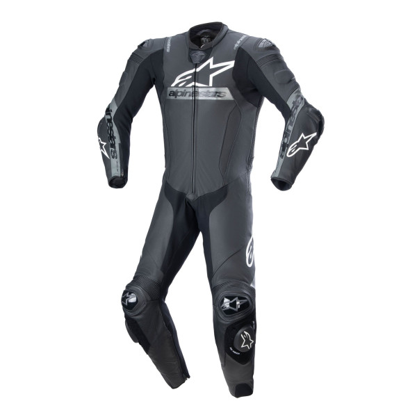 Alpinestars Alpinestars Missile V2 Ward 1 Pc Leather Suit Blk/Met Grey